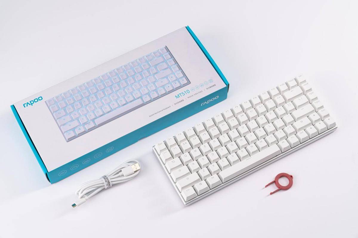 苹果电脑测试版键盘无反应:纯白清新、线性快银轴尽享丝滑，雷柏MT510机械键盘体验